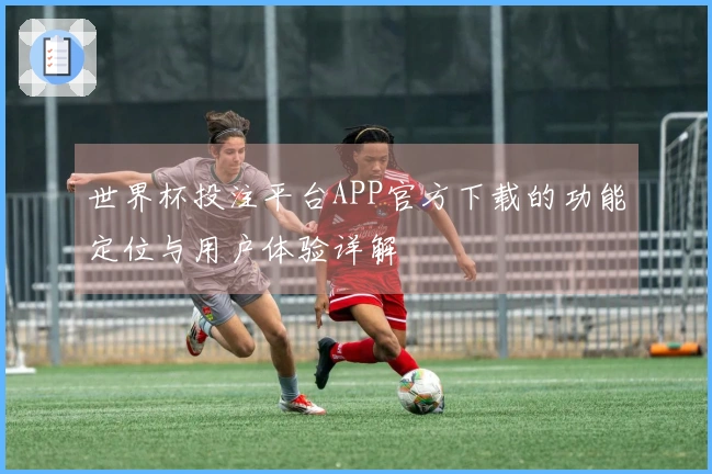 世界杯投注平台APP官方下载的功能定位与用户体验详解